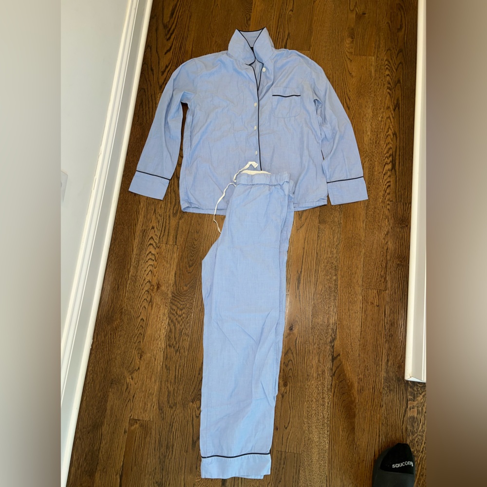 J crew cotton pajama set - hydrangea